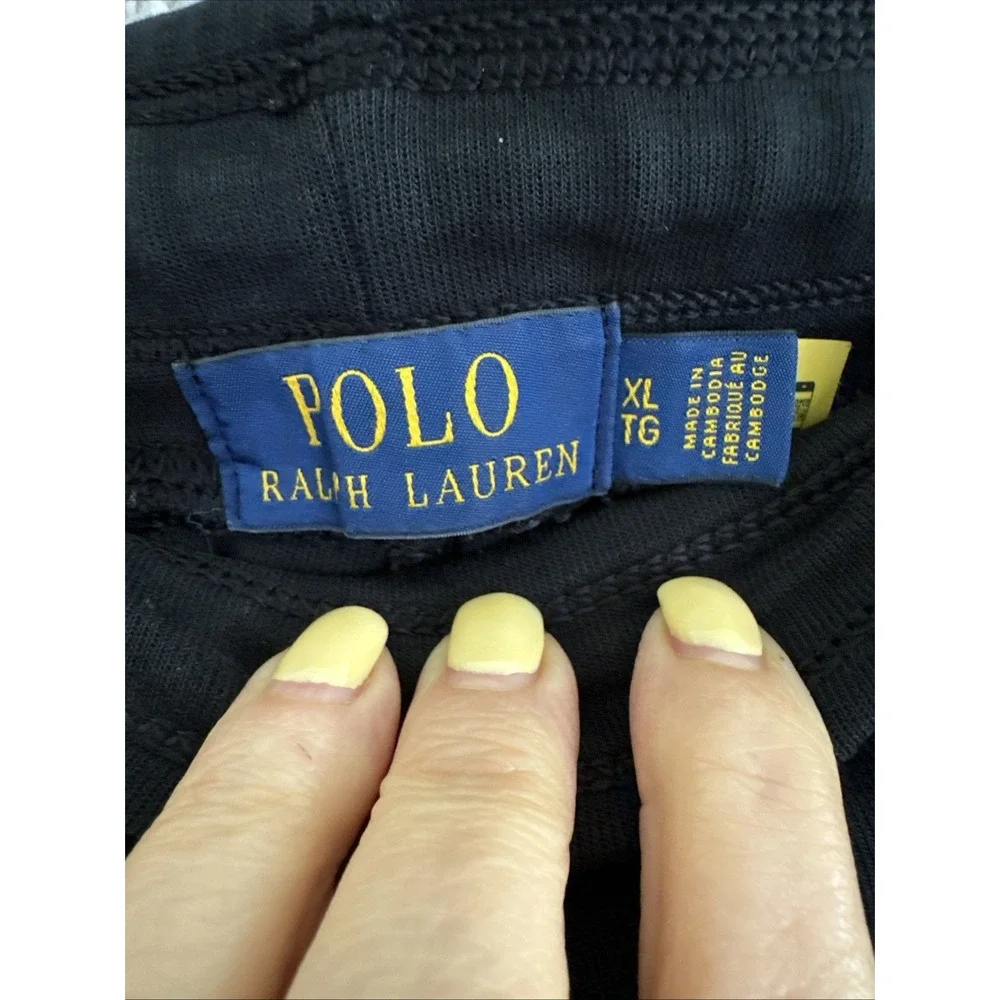POLO Ralph Lauren‎ Jogger Pants XL - Black With Gray Polo